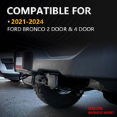 for Ford Bronco 2 Inch Trailer Hitch Receiver | 21-25 Ford Bronco 2 Door & 4 Door Hitch Receiver with Cover | Yzona